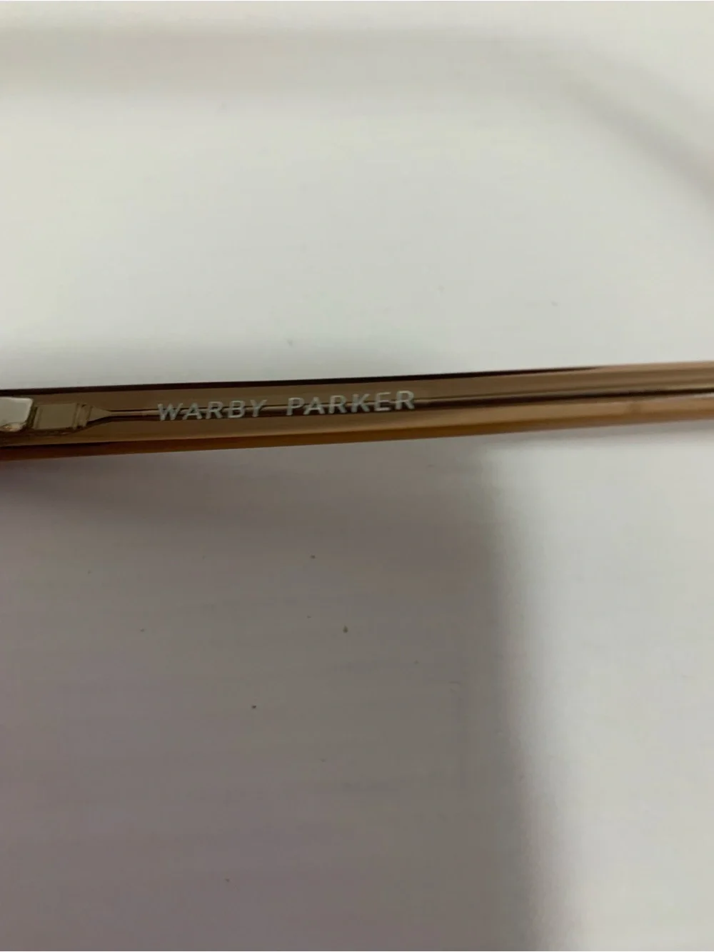 Warby Parker Translucent Brown to Clear Gradient Glasses Frames Only